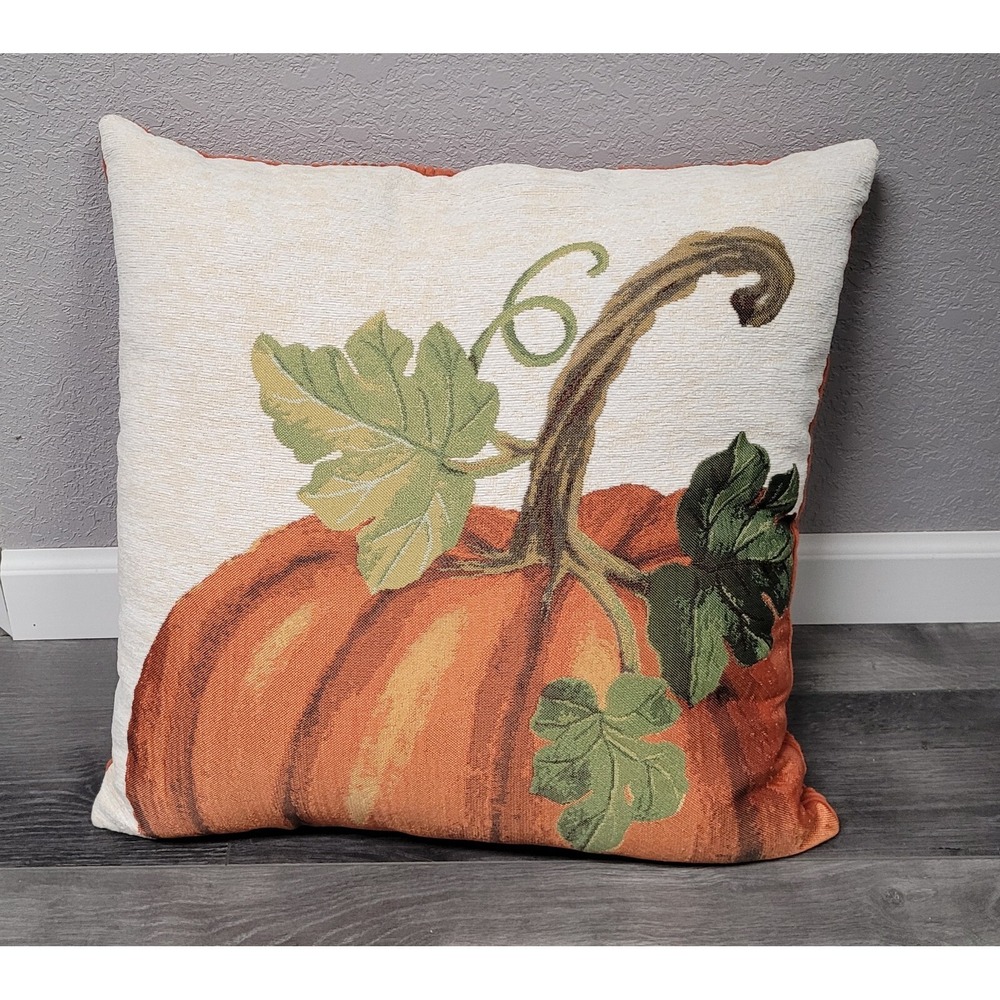 Oeko-Tex Great Pumpkin Decorative Pillow 18 x 18 inches Fall